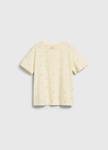 Футболка с принтом для девочек, Желтый