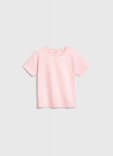 Футболка с принтом для девочек, Розовый
