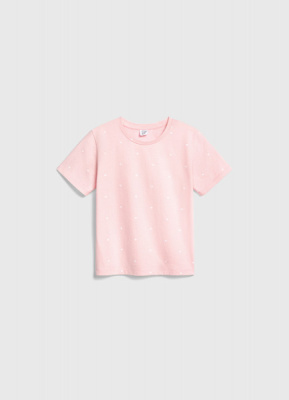 Футболка с принтом для девочек, Розовый