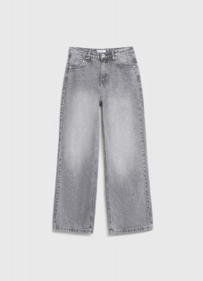 Джинсы Straight для девочек, Серый