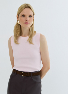 Базовая майка из трикотажа, Розовый