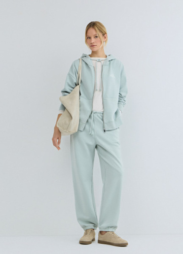 Джоггеры из мягкого трикотажа, Зеленый
