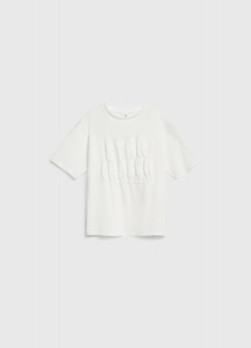 Футболка с принтом для девочек, Белый