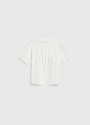 Футболка с принтом для девочек, Белый