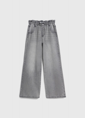 Широкие джинсы Wide leg для девочек, Серый