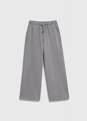 Широкие трикотажные брюки для девочек, Серый