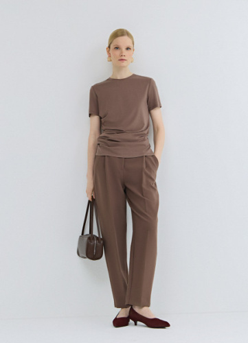Брюки с ремнём, Коричневый