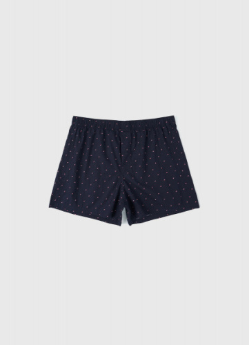 Трусы-боксеры с принтом, Синий