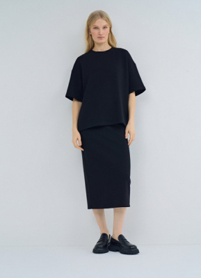 Прямая юбка, Черный