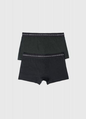 Трусы-транки с низкой посадкой, 2 шт., Зеленый