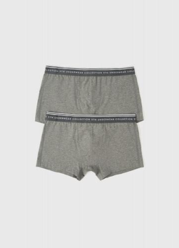 Трусы-транки с низкой посадкой, 2 шт., Серый