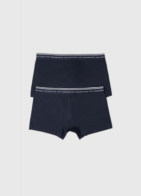 Трусы-транки с низкой посадкой, 2 шт., Синий