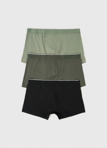 Трусы-транки, 3 шт., Зеленый