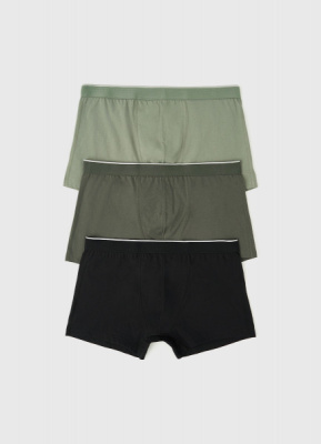 Трусы-транки, 3 шт., Зеленый