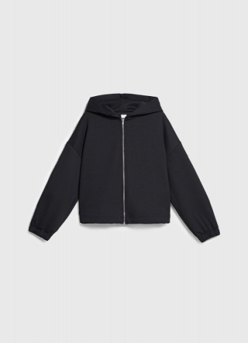 Толстовка на молнии для девочек, Черный