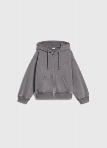 Толстовка на молнии для девочек, Серый