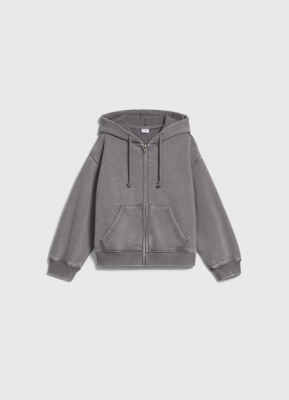 Толстовка на молнии для девочек, Серый
