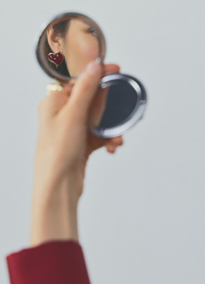 Серьги в форме сердца, Золотой