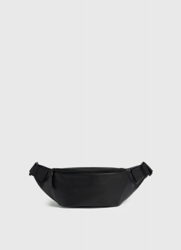Поясная сумка из искусственной кожи, Черный