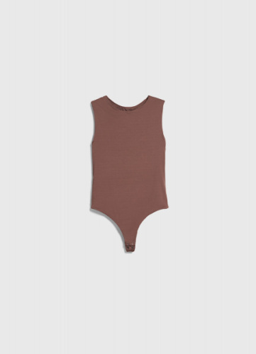 Боди без рукавов, Коричневый