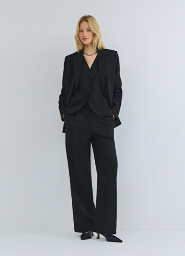 Прямые классические брюки, Черный