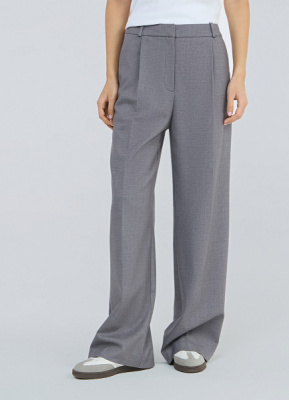 Прямые классические брюки, Серый