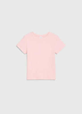 Футболка в рубчик для девочек, Розовый