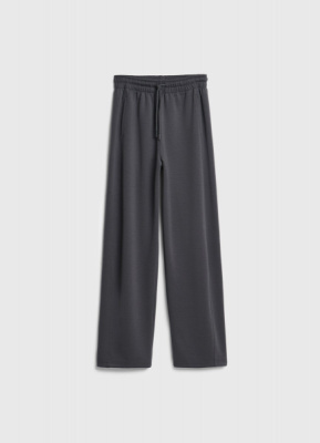 Трикотажные брюки с эффектом стирки для девочек, Серый