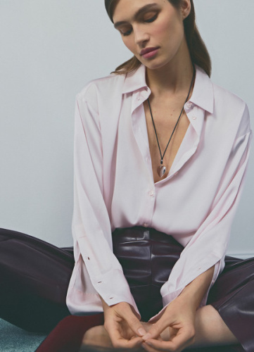 Ожерелье с кулоном в виде сердца, Серебряный