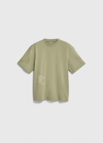 Футболка с текстовым принтом, Зеленый