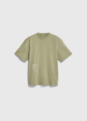 Футболка с текстовым принтом, Зеленый