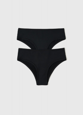 Трусы-хипстеры, 2 шт., Черный