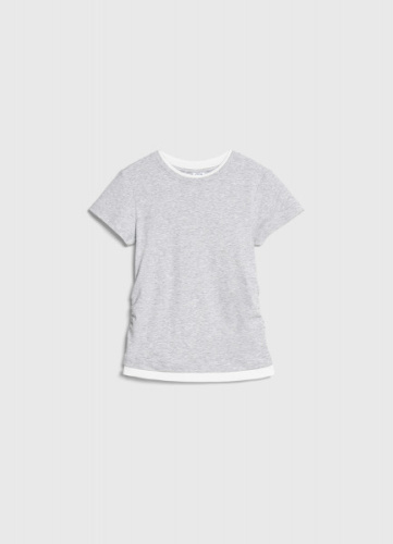 Футболка со сборками для девочек, Серый