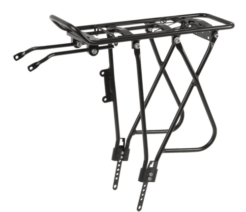 Алюминиевый регулируемый сварной багажник ACME 182 24" - 28" (черный)