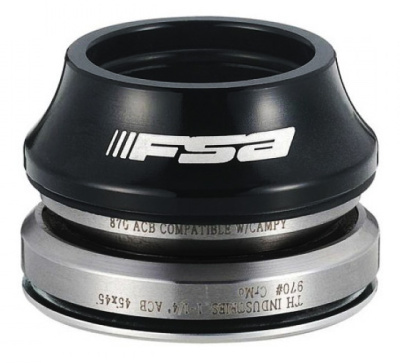 Рулевая колонка FSA Orbit C33E алю NO.44E 1"1/8-1"1/4 интегрированная (черный 15 мм посадочный 44 и 55.95 мм / внешний 51 и 62 мм)