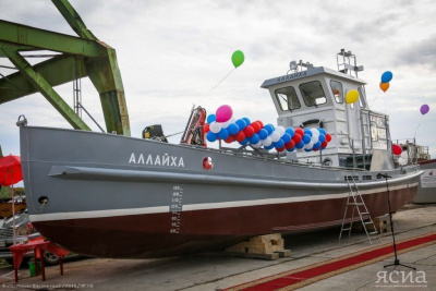 Рыболовный бот для кочевой родовой общины «Аллайха» прибыл в Якутию / Аркадий Васильев   Республика Саха (Якутия)