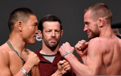 Григорий Попов уступил британцу Дэйви Гранту на UFC Fight Night 163 / Дьулустаан Сергеев   