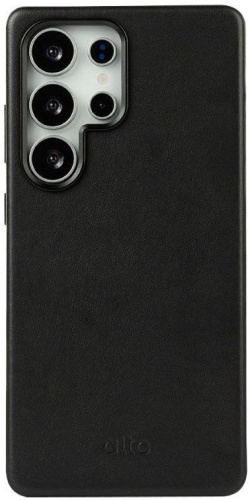 Чехол Alto Clop для Galaxy S25 Ultra, MagSafe, кожа черный