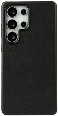 Чехол Alto Clop для Galaxy S25 Ultra, MagSafe, кожа черный