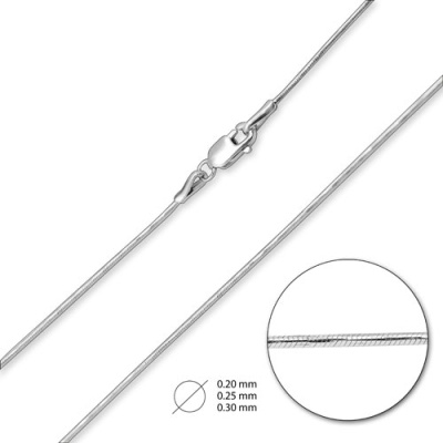 Цепь из белого золота НЦ18-078-3-0.20