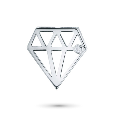 Подвеска из серебра с бриллиантом э0601пд07172100