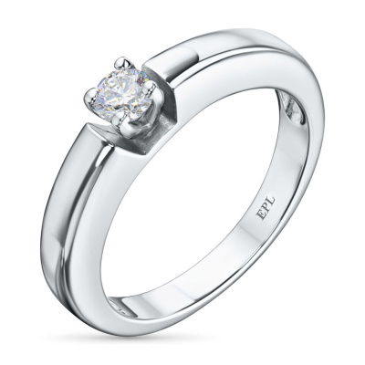 Кольцо из белого золота с бриллиантом э0901кц04164800