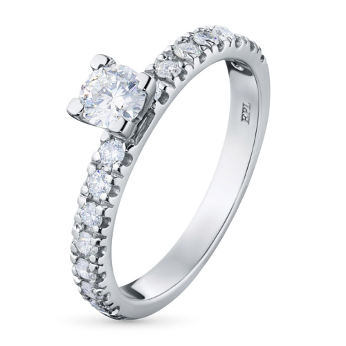 Кольцо из белого золота с бриллиантами э0901кц01144400