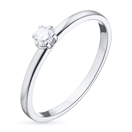 Помолвочное кольцо из белого золота с бриллиантом э0901кц04160600