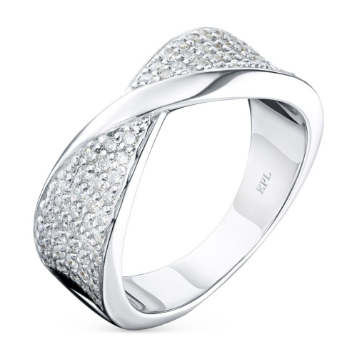 Кольцо из белого золота с бриллиантами э0901кц10210002