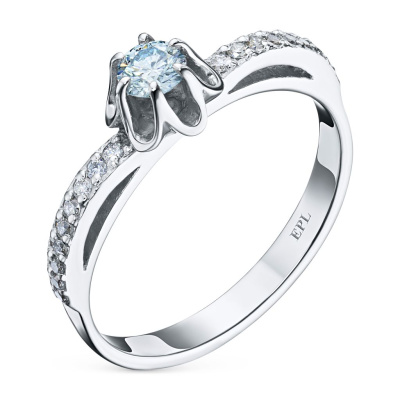 Кольцо из белого золота э0912кц08136600_blue
