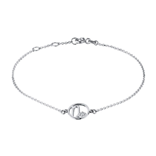 Браслет из серебра с бриллиантом э0601бр06210512