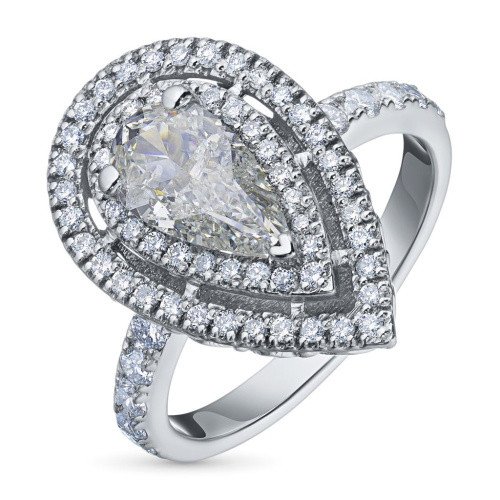 Кольцо из белого золота с бриллиантами э0901кц11180500