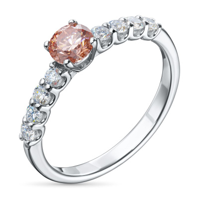 Кольцо из белого золота э4012кц05166500_pink