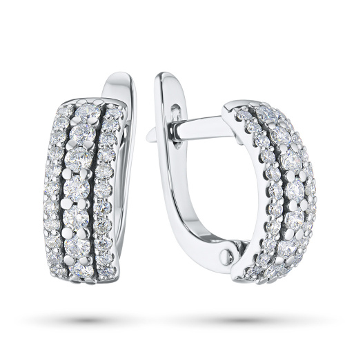 Серьги из белого золота с бриллиантами э0901сг02188100